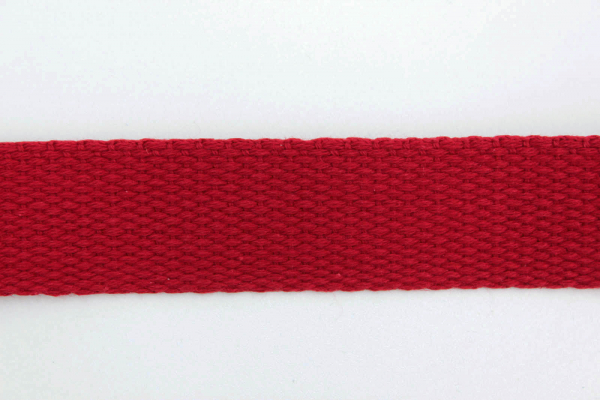 Gurtband Baumwolle 25mm dunkelrot (1 m)